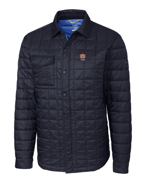 Auburn Tigers Alumni Cutter & Buck Rainier PrimaLoft® Mens Eco Insulated Quilted Shirt Jacket DN_MANN_HG 1