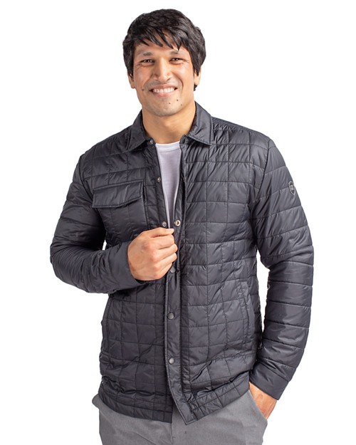 Cutter & Buck Rainier PrimaLoft® Mens Eco Insulated Quilted Shirt Jacket -  Cutter & Buck