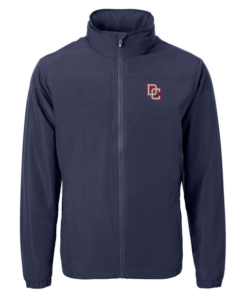 Washington Nationals Cooperstown Cutter & Buck Charter Eco Recycled Mens Full-Zip Jacket NVBU_MANN_HG 1