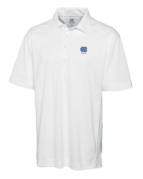 North Carolina Tar Heels Alumni Cutter & Buck CB Drytec Genre Textured Solid Mens Big and Tall Polo WH_MANN_HG 1