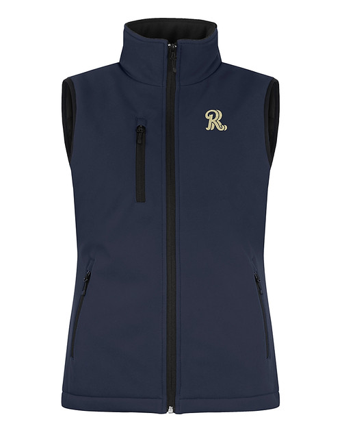 Frisco RoughRiders Clique Equinox Insulated Womens Softshell Vest Dark Navy Mannequin