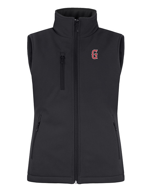 Greenville Drive Clique Equinox Insulated Womens Softshell Vest Black Mannequin