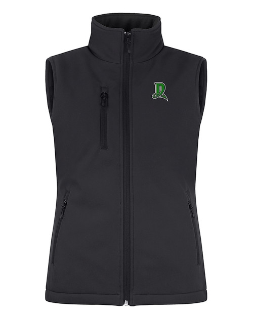Dayton Dragons Clique Equinox Insulated Womens Softshell Vest Black Mannequin