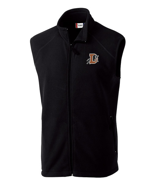 Durham Bulls Clique Summit Performance Fleece Full Zip Mens Vest Black Mannequin
