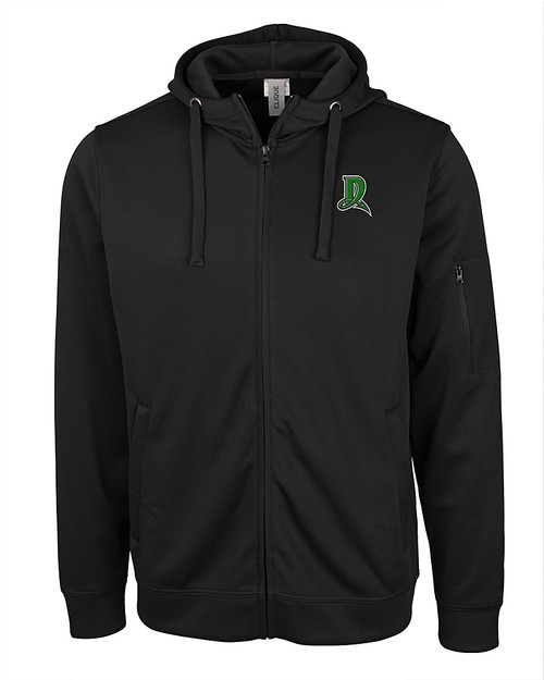 Dayton Dragons Clique Lift Eco Performance Full Zip Unisex Hoodie Sweatshirt Black Mannequin