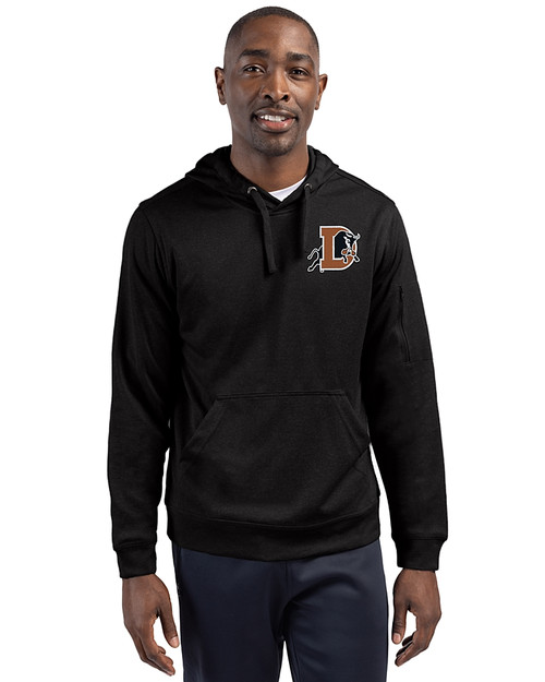 Durham Bulls Clique Lift Eco Performance Unisex Pullover Hoodie Sweatshirt Black Front