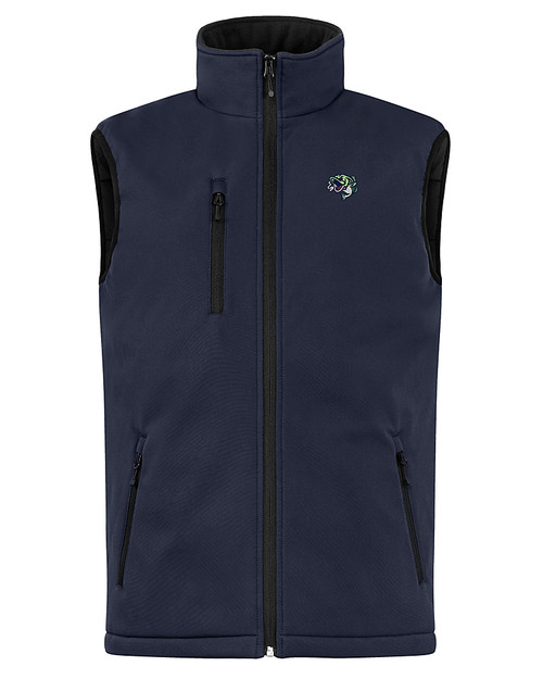 Gwinnett Stripers Clique Equinox Insulated Mens Softshell Vest Dark Navy Mannequin