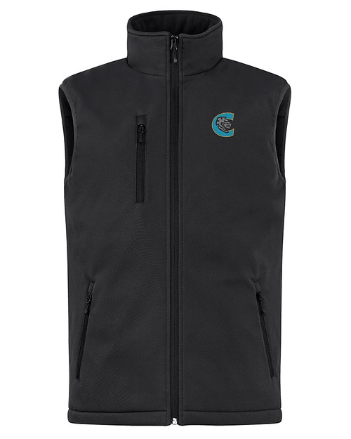 Charlotte Knights Clique Equinox Insulated Mens Softshell Vest Black Mannequin