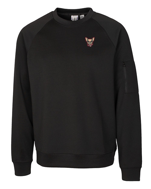 El Paso Chihuahuas Clique Lift Eco Performance Unisex Crewneck Sweatshirt Black Mannequin