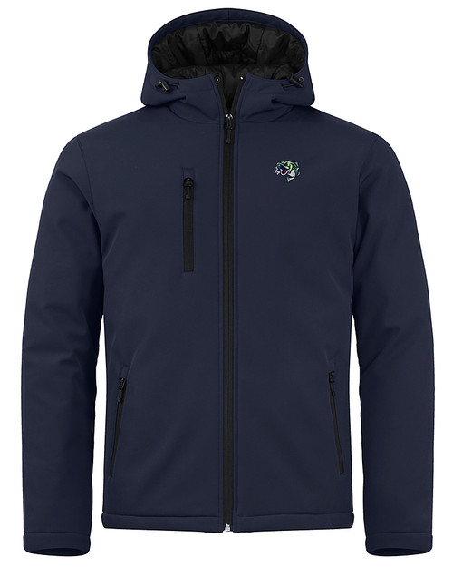 Gwinnett Stripers Clique Equinox Insulated Mens Softshell Jacket Dark Navy Mannequin