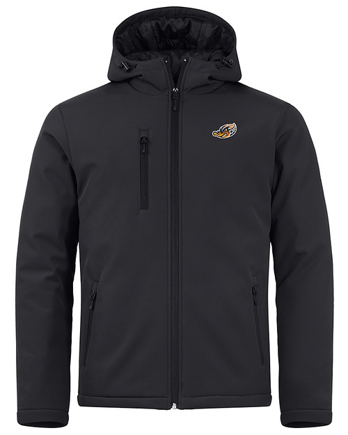 Akron RubberDucks Clique Equinox Insulated Mens Softshell Jacket Black Mannequin