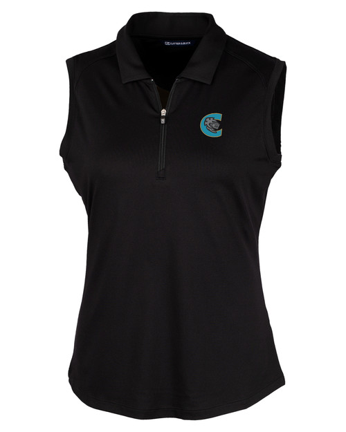 Charlotte Knights Cutter & Buck Forge Stretch Womens Sleeveless Polo CDR_MANN_HG 1