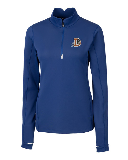 Durham Bulls Cutter & Buck Traverse Stretch Quarter Zip Womens Pullover WH_MANN_HG 1