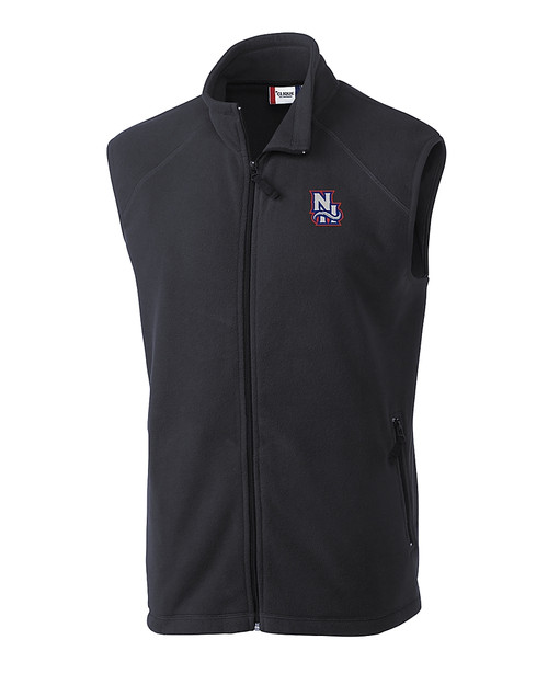 New Hampshire Fisher Cats Clique Summit Performance Fleece Full Zip Mens Vest Charcoal Mannequin