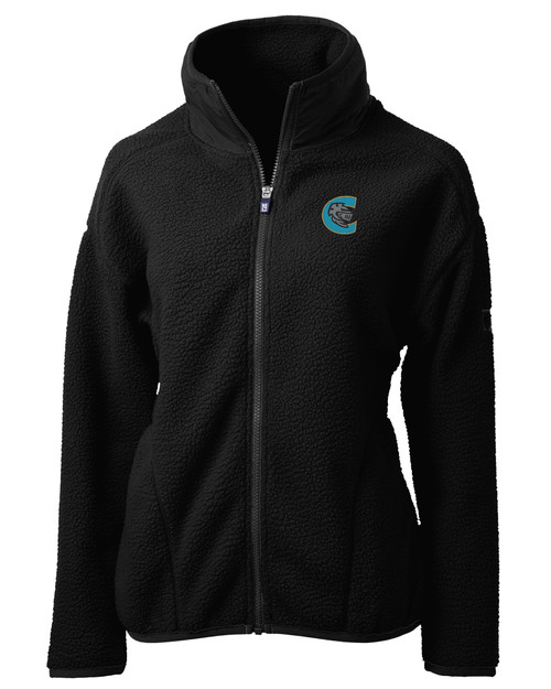 Charlotte Knights Cutter & Buck Cascade Eco Sherpa Womens Fleece Jacket BL_MANN_HG 1