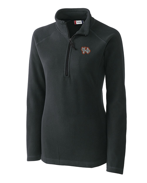 Norfolk Tides Clique Summit Performance Fleece Half Zip Womens Pullover Jacket Charcoal Mannequin
