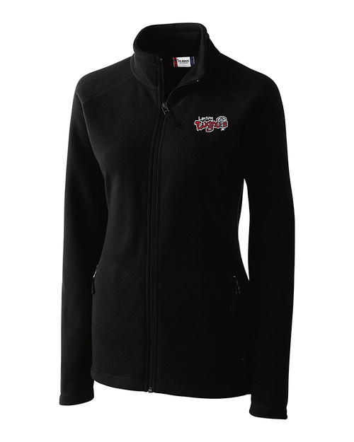 Lansing Lugnuts Clique Summit Performance Fleece Full Zip Womens Jacket Black Mannequin