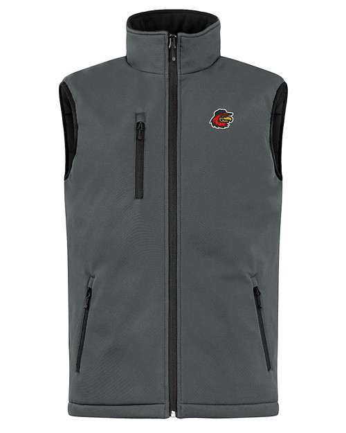 Rochester Red Wings Clique Equinox Insulated Softshell Mens Full Zip Vest Pure Slate Mannequin