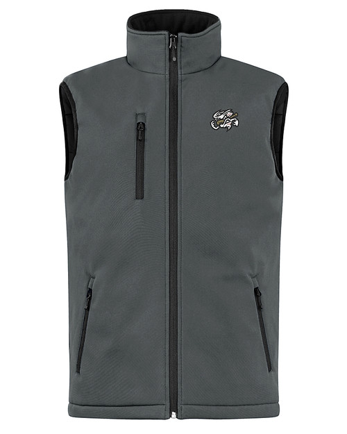 Omaha Storm Chasers Clique Equinox Insulated Mens Softshell Vest Pistol Mannequin