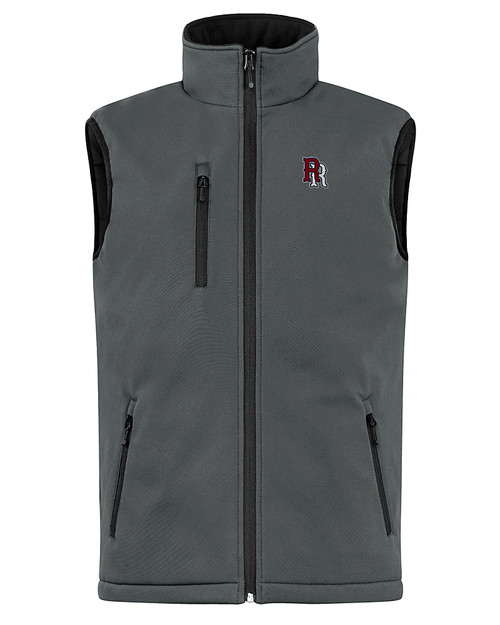Round Rock Express Clique Equinox Insulated Softshell Mens Full Zip Vest Pure Slate Mannequin
