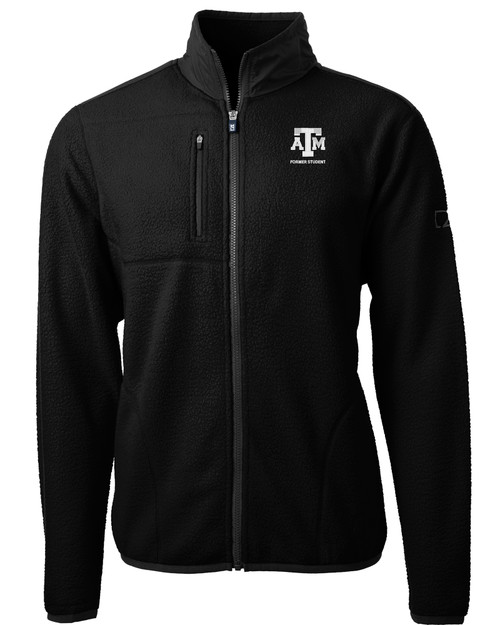 Texas A&M Aggies Alumni Cutter & Buck Cascade Eco Sherpa Mens Fleece Jacket BL_MANN_HG 1