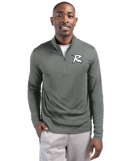 Richmond Flying Squirrels Clique Spin Eco Performance Half Zip Mens Pullover Pistol Front