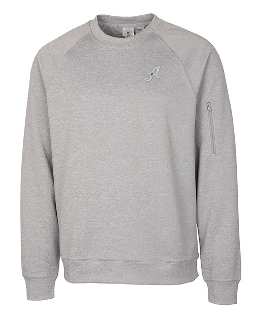 Reno Aces Clique Lift Solution-dyed Performance Unisex Crewneck Sweatshirt Grey Melange Mannequin