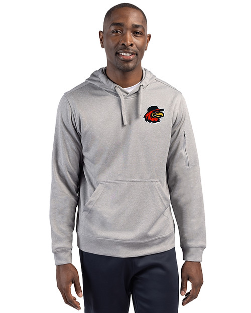 Rochester Red Wings Clique Lift Eco Performance Unisex Pullover Hoodie Sweatshirt Grey Melange Front