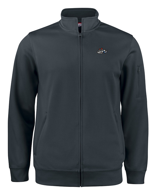 Rocket City Trash Pandas Clique Lift Eco Performance Full Zip Unisex Jacket Black Mannequin