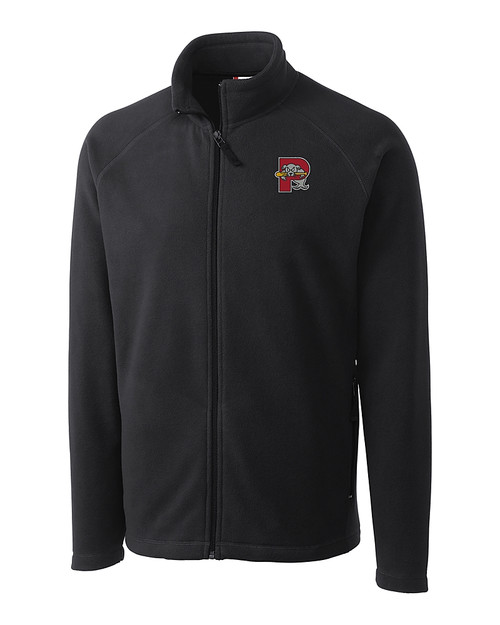 Portland Sea Dogs Clique Summit Performance Fleece Full Zip Mens Jacket Charcoal Mannequin