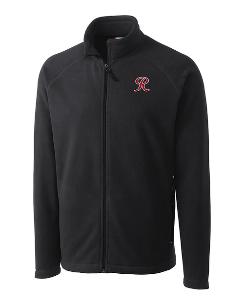 Tacoma Rainiers Clique Summit Performance Fleece Full Zip Mens Jacket Charcoal Mannequin