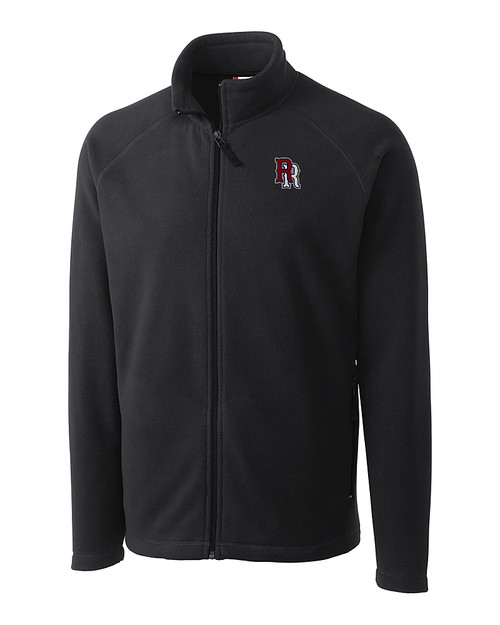 Round Rock Express Clique Summit Performance Fleece Full Zip Mens Jacket Charcoal Mannequin