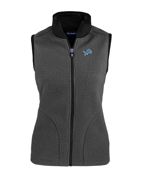 Detroit Lions Cutter & Buck Cascade Eco Sherpa Fleece Womens Vest EGBL_MANN_HG 1