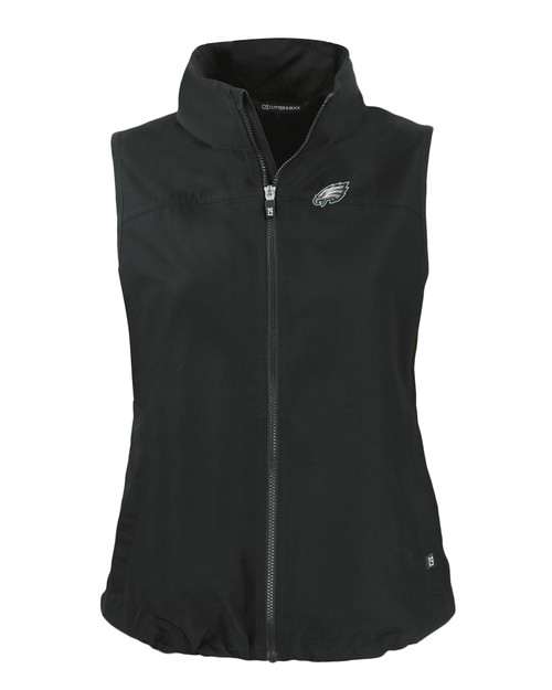 Philadelphia Eagles Cutter & Buck Charter Eco Full-Zip Womens Vest BL_MANN_HG 1