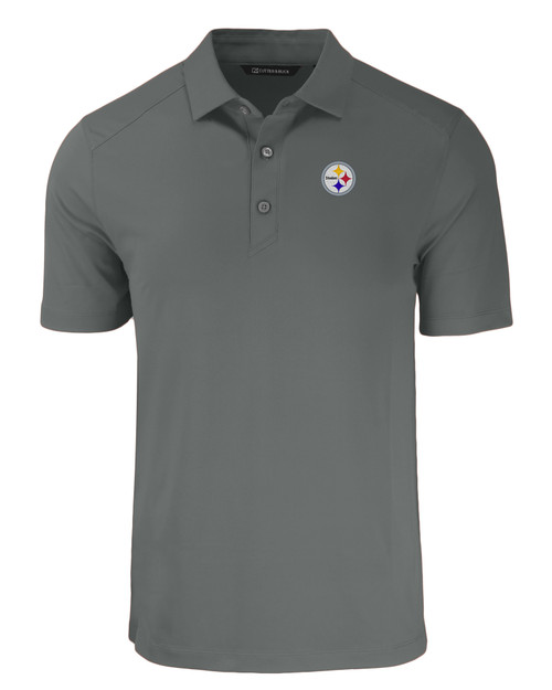 Pittsburgh Steelers Cutter & Buck Forge Eco Stretch Recycled Mens Big & Tall Polo EG_MANN_HG 1