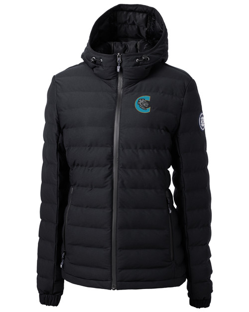 Charlotte Knights Cutter & Buck Mission Ridge Repreve® Eco Insulated Womens Puffer Jacket BL_MANN_HG 1
