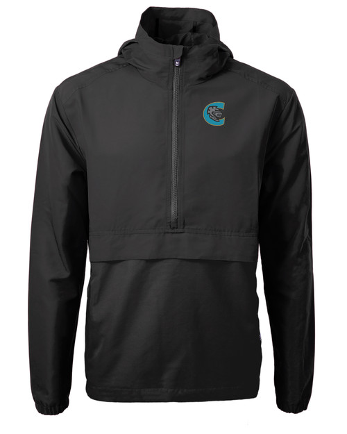 Charlotte Knights Cutter & Buck Charter Eco Recycled Mens Anorak Jacket BL_MANN_HG 1