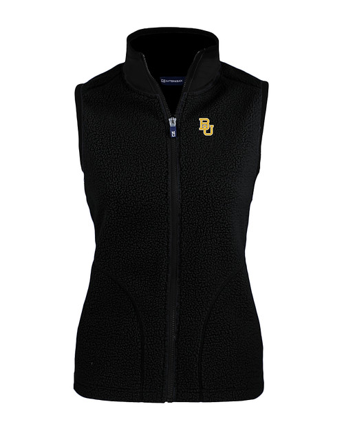 Baylor Bears Cutter & Buck Cascade Eco Fleece Womens Vest BL_MANN_HG 