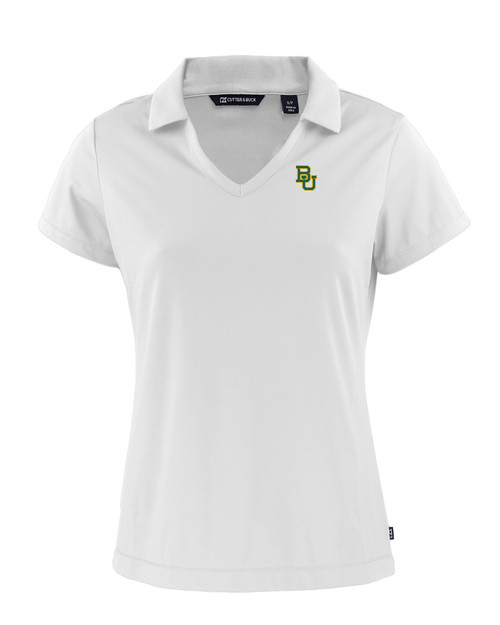 Baylor Bears Cutter & Buck Daybreak Eco Recycled Womens V-neck Polo WH_MANN_HG 1