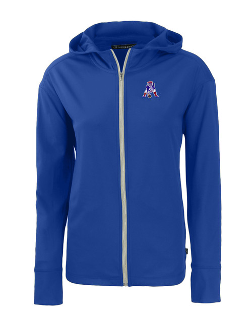 New England Patriots Historic Cutter & Buck Daybreak Eco Recycled Womens Full Zip Hoodie TBL_MANN_HG 1