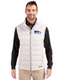Seattle Seahawks Historic Cutter & Buck Evoke Recycled Honeycomb Fleece Mens Hybrid Full Zip Vest CONCRETE Front
