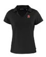 Tampa Bay Buccaneers Historic Cutter & Buck Daybreak Eco Recycled Womens V-neck Polo Black Mannequin