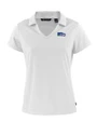 Seattle Seahawks Historic Cutter & Buck Daybreak Eco Recycled Womens V-neck Polo White Mannequin
