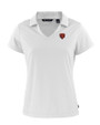 Chicago Bears Historic Cutter & Buck Daybreak Eco Recycled Womens V-neck Polo White Mannequin