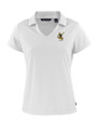 Pittsburgh Steelers Historic Cutter & Buck Daybreak Eco Recycled Womens V-neck Polo White Mannequin