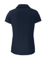 Los Angeles Chargers Historic Cutter & Buck Daybreak Eco Recycled Womens V-neck Polo Navy Blue Mannequin Back