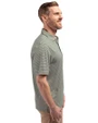 New York Jets Historic Cutter & Buck Forge Eco Double Stripe Stretch Recycled Mens Polo Hunter/White Side