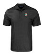 Miami Dolphins Historic Cutter & Buck Pike Eco Tonal Geo Print Stretch Recycled Mens Big & Tall Polo Black Mannequin