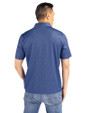 New York Giants Historic Cutter & Buck Pike Eco Pebble Print Stretch Recycled Mens Polo Navy Blue Back