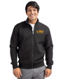 LSU Tigers Alumni Cutter & Buck Roam Eco Recycled Full Zip Mens Big & Tall Jacket Black Front